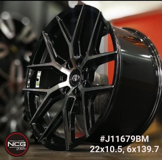 NCG WHEELS #J11679BM - 22X10.5 6X139.7